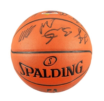 2012-13 Miami Heat NBA Champion Team Signed Basketball with 15 Signatures